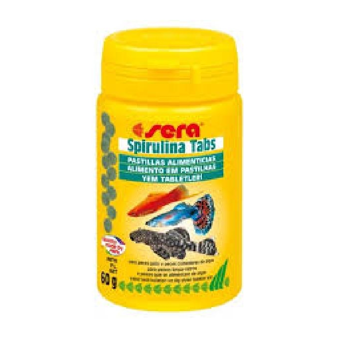 Ração Sera Spirulina Tabs 60 Gr