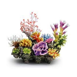 Enfeite Resina Coral Art Flores