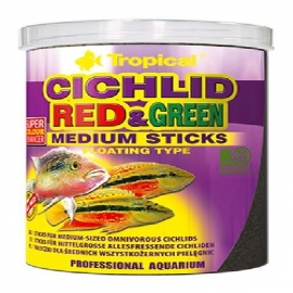 Racao cichlid red green medium stick 36