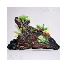 Enfeite Tronco Com Plantas