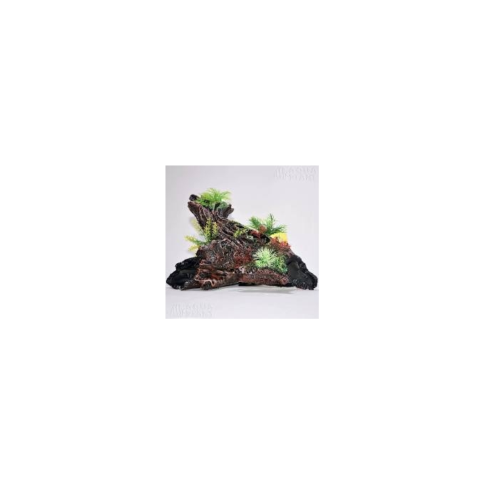 Enfeite Tronco Com Plantas