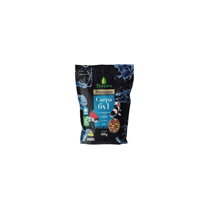 racao poytara carpa 6x1 400gr