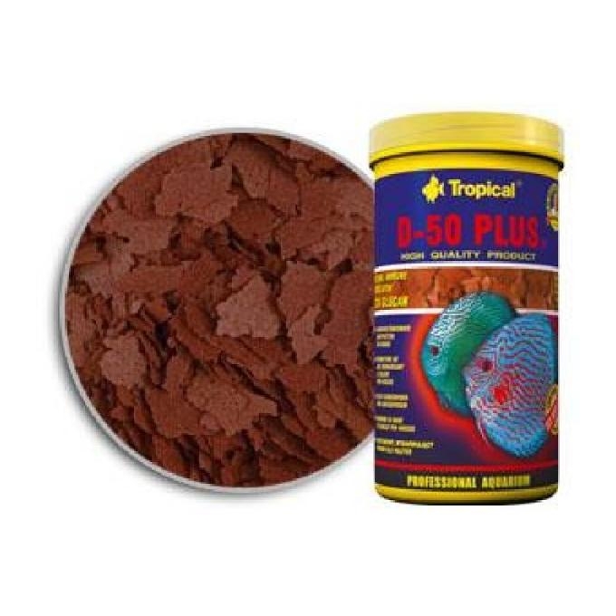 Ração Discus D-50 Plus Flakes 50gr
