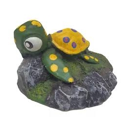 enfeite tartaruga na pedra