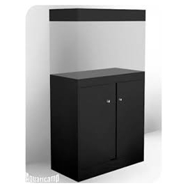 aquario 100x50x50cm c/movel/tampa preto