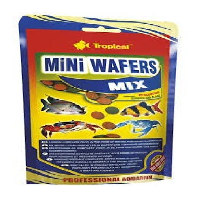 Racao mini wafers mix tropical 90gr sac